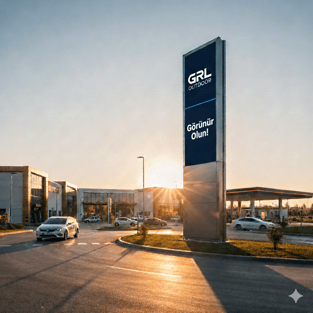 Edremit Balıkesir Çanakkale Totem Tabela AVM Benzin İstasyonu Kavşak Totemi